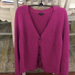 Cardigan, beautiful raspberry color.